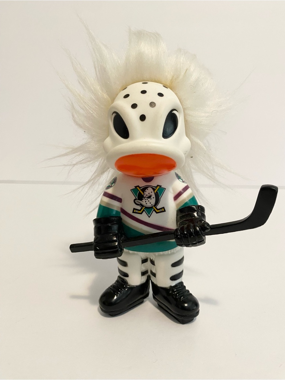 Anaheim Mighty Ducks 1993 Wild Wing Troll Doll NHL Hockey Toy Figure 4”